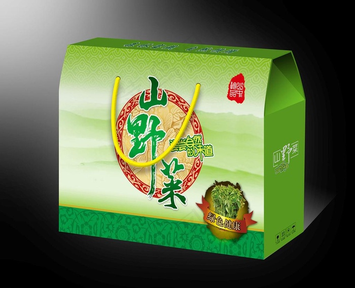 山野菜包装（平面图）图片psd模版下载