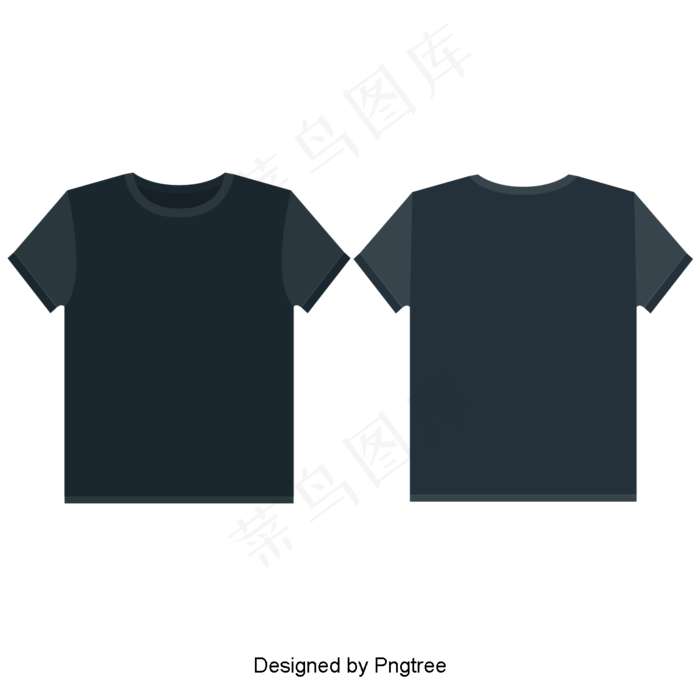 黑色t恤矢量