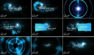 AE光效星空蓝色科技片头片尾模板