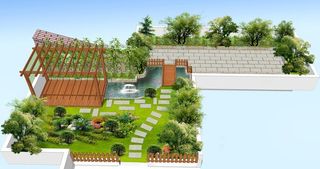 屋顶花园景观图片