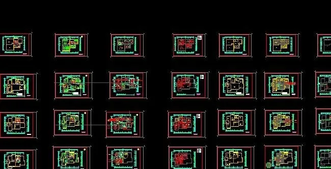 三层带地下室别墅装修施工套图