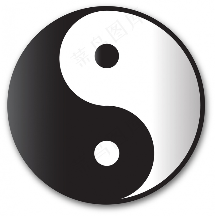 阴阳按钮ai矢量模版下载