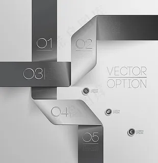 黑白交叉纸带图表