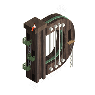 C4D数字创意数字艺术字PNG素材