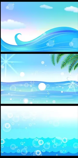 夏日卡通背景图片