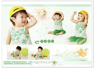 亲爱的宝贝-儿童相册PSD分层模板 (10)