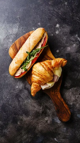 牛角面包高清摄影图片