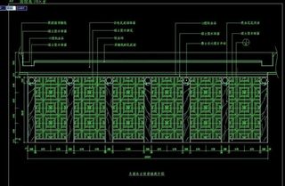 大堂总服务台背景墙展开图
