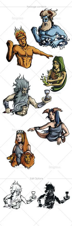 神话人物漫画图片 神话人物漫画图片