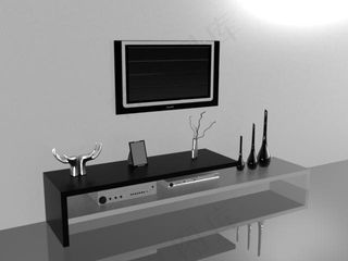 简易欧式电视柜组3dmax模型