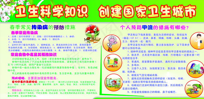 卫生板报图片