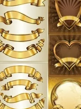 金横幅banner矢量eps,ai矢量模版下载