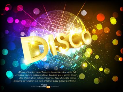 潮流炫彩背景矢量