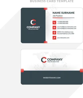 简约商务风名片