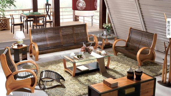 实木沙发椅背景