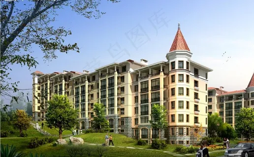 多层住宅效果图图片 多层住宅效果图图片