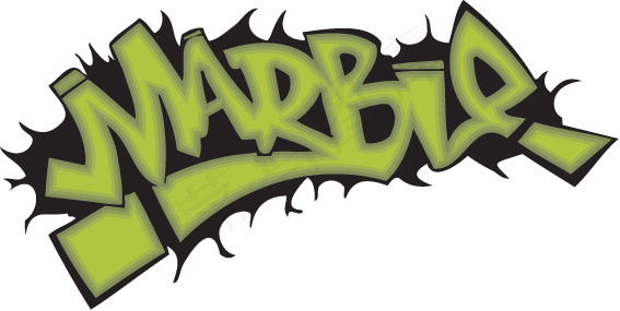 有趣的涂鸦字母设计矢量图06