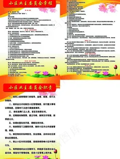 小区制度牌图片