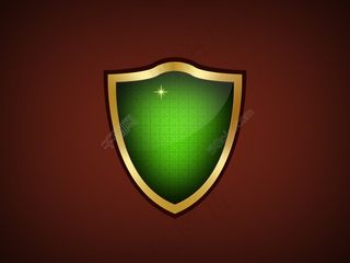 绿色盾牌宣传素材