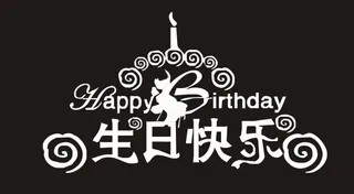 生日快乐艺术字