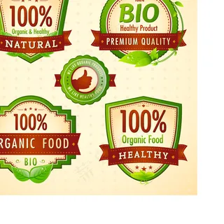 绿色自然图标矢量素材下载