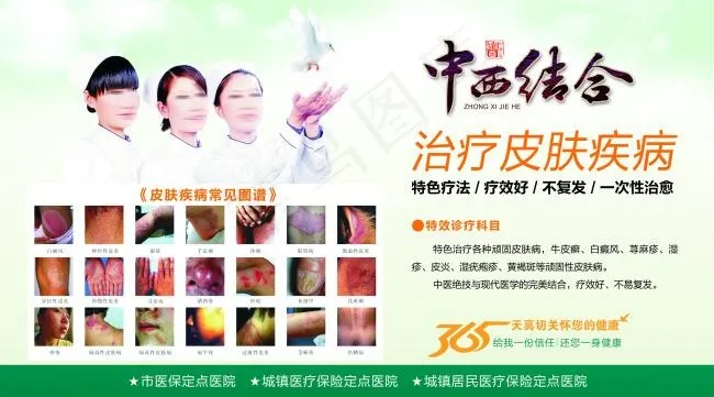 中西结合海报