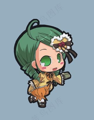 卡通人物小女孩矢量人物插画