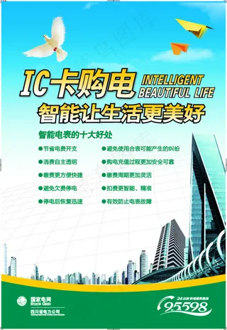 电力智能电表海报