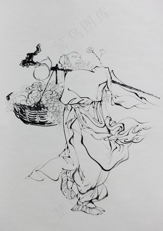 孙思邈采药图图片