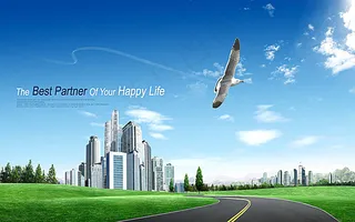 城市建设展板背景