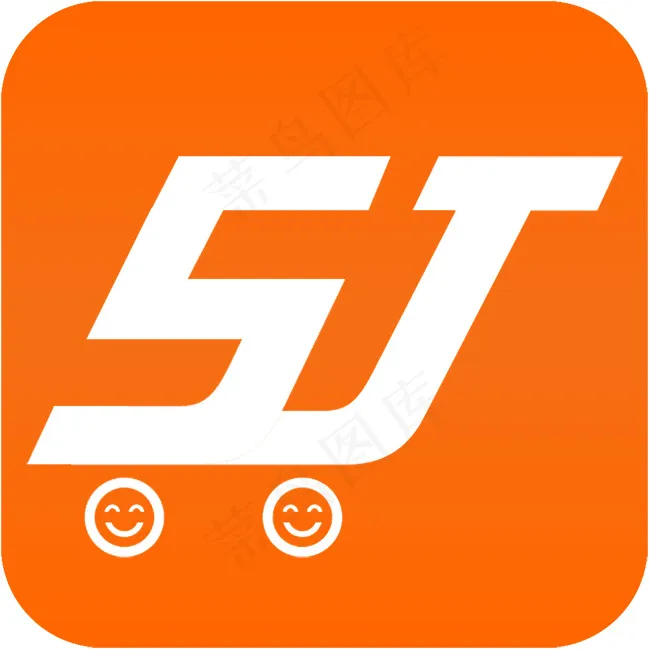 字母SJ手机超市图标PSD源文件psd模版下载