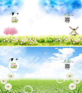 淘宝春季店铺背景图片素材 淘宝春季店铺背景图片素材