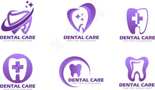 爱护牙齿主题LOGO标志