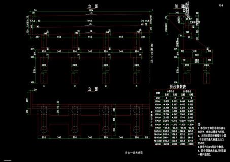 桥台构造图cad图纸