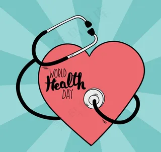 心脏听诊器背景