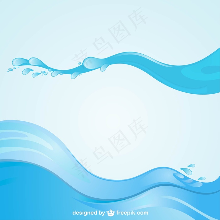 水纹水波纹浪花水珠夏季素材