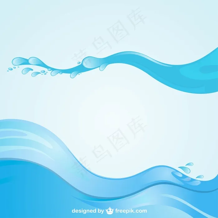 水纹水波纹浪花水珠夏季素材