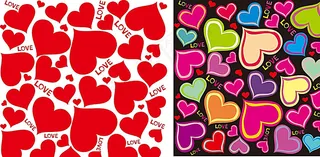 卡通心形背景图片