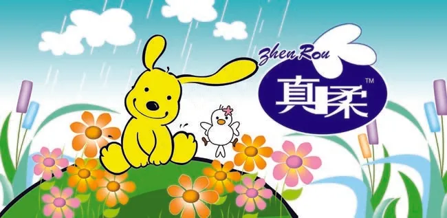 真柔抽纸包装
