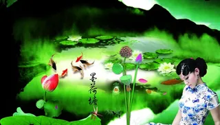 中国古典之荷塘图片