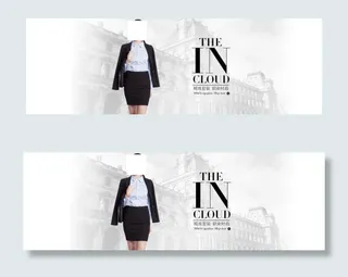 天猫职业装英伦风大牌首页海报详情页...