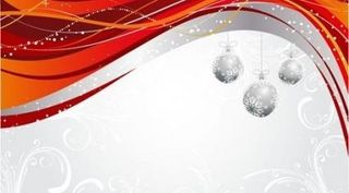 动态背景的圣诞球挂图案矢量图形