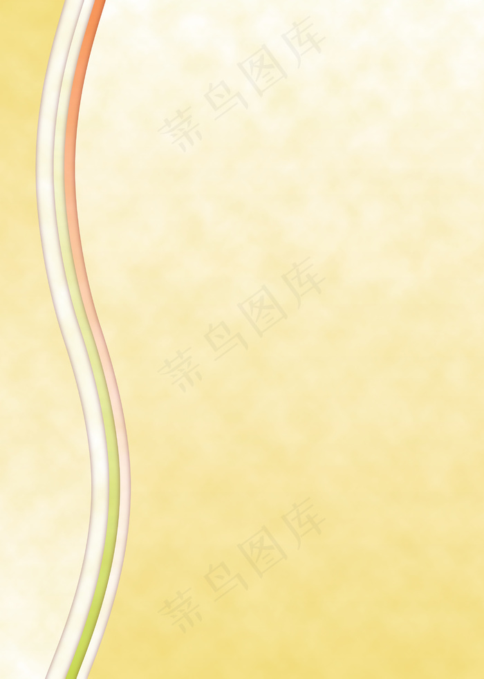 黄色弧线渐变效果背景图