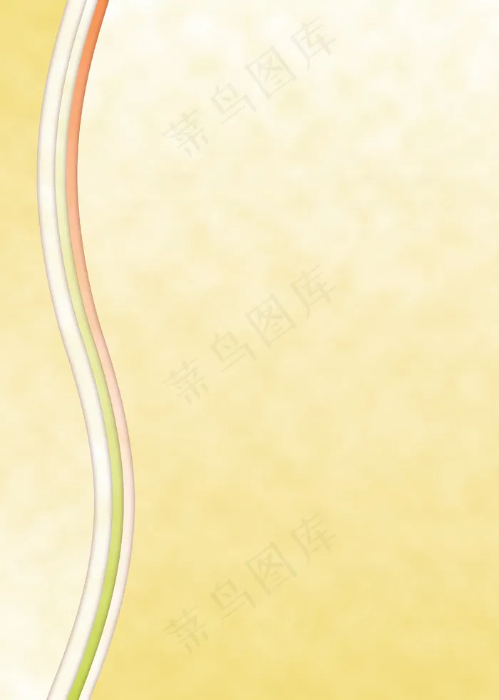 黄色弧线渐变效果背景图