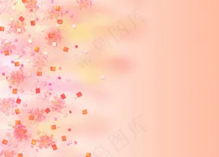 小红花点点右边底纹花纹素材