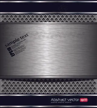 高质感金属背景02——矢量素材