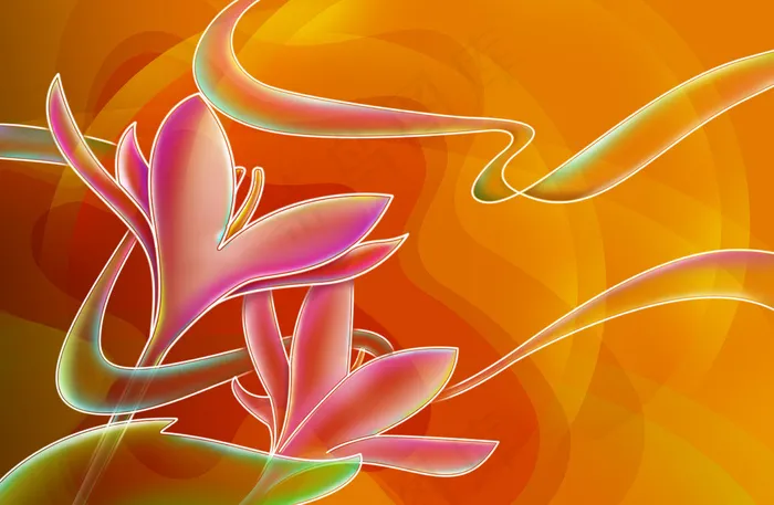 花卉背景创意设计图 flower ...