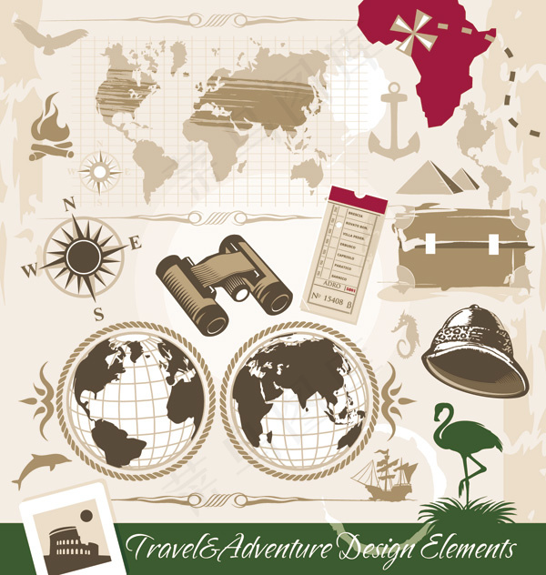 欧式设计元素矢量模板