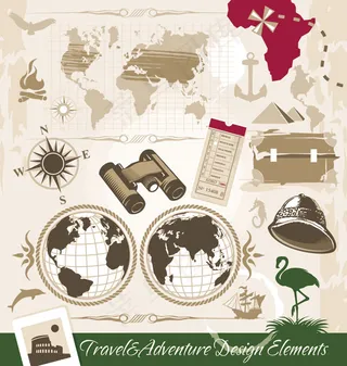 欧式设计元素矢量模板