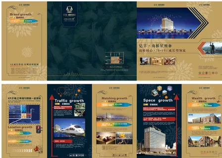 地产五折页设计图片